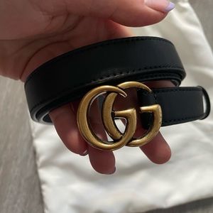 Gucci Thin Leather Belt